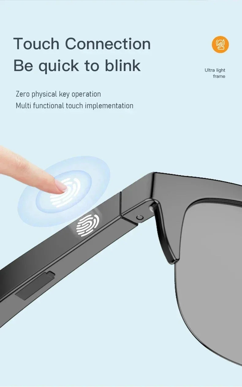 Xiaomi MIJIA Smart Sonnenbrille mit Bluetooth & HIFI-Sound – Wasserdicht, UV-Schutz, Freisprechfunktion