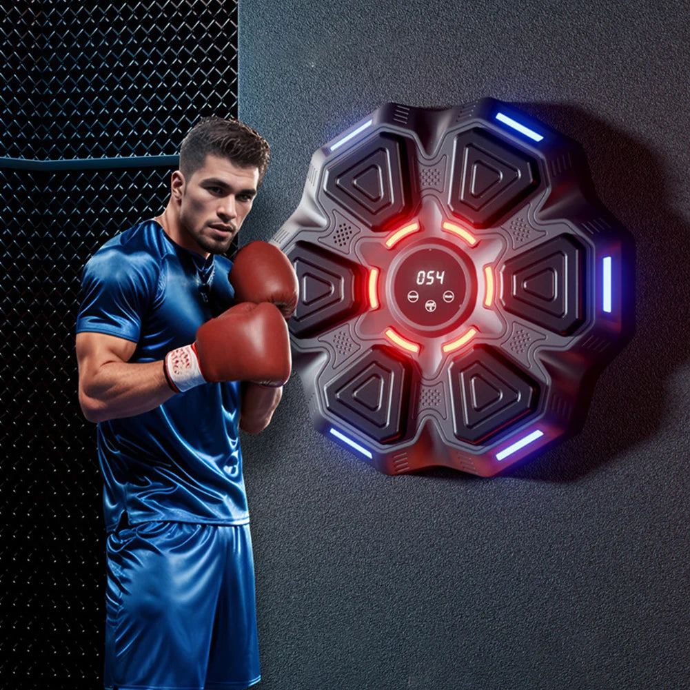 Smart Musik Boxsack Wandgerät – Bluetooth Trainingsmaschine mit Licht & Sound für Home Gym