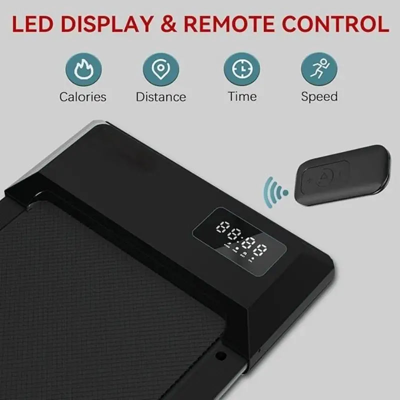 300 Ibs Tragkraft 2,5 PS 2-in-1 tragbares Laufband für zu Hause mit ferngesteuertem LED-Display Walking Pad Laufband