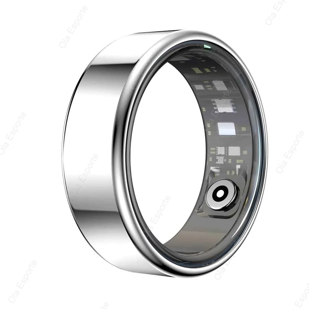 Smart Ring 2025 ohne Display – Fitness- & Gesundheitsring für Damen & Herren – Herzfrequenz, Schlaf, Blutsauerstoff – IP68 5ATM wasserdicht – für Android & iOS