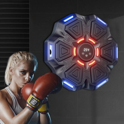 Smart Musik Boxsack Wandgerät – Bluetooth Trainingsmaschine mit Licht & Sound für Home Gym