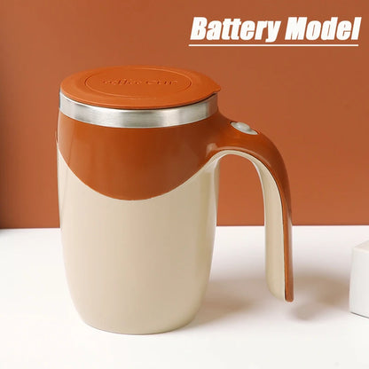 Automatischer Magnet-Rührbecher aus Edelstahl – selbstmischend, USB, 380 ml
