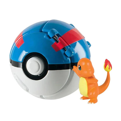 Pokémon Figur mit Pokéball – Pikachu, Glurak & Co. im Modell-Set von MINISO