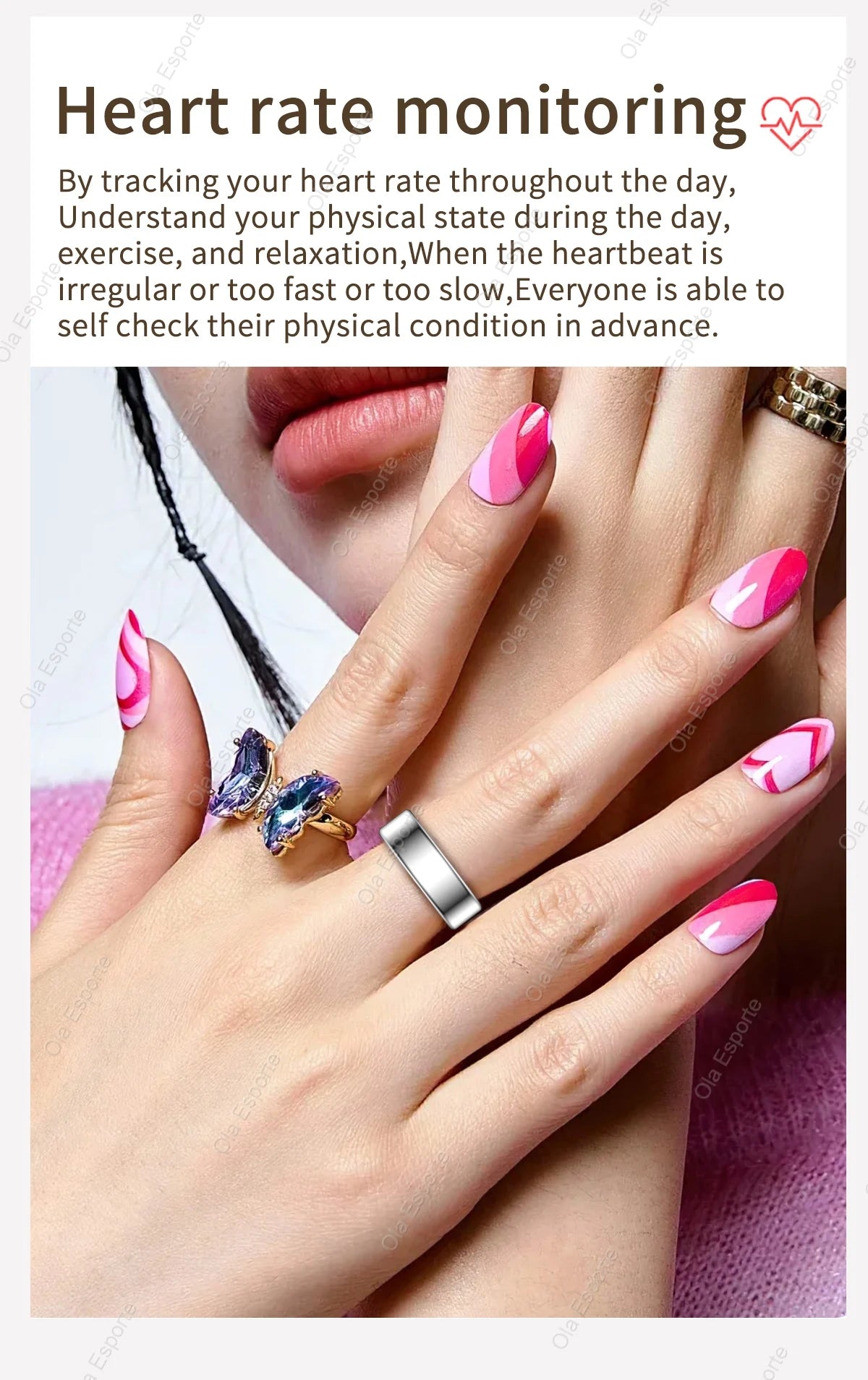 Smart Ring 2025 ohne Display – Fitness- & Gesundheitsring für Damen & Herren – Herzfrequenz, Schlaf, Blutsauerstoff – IP68 5ATM wasserdicht – für Android & iOS