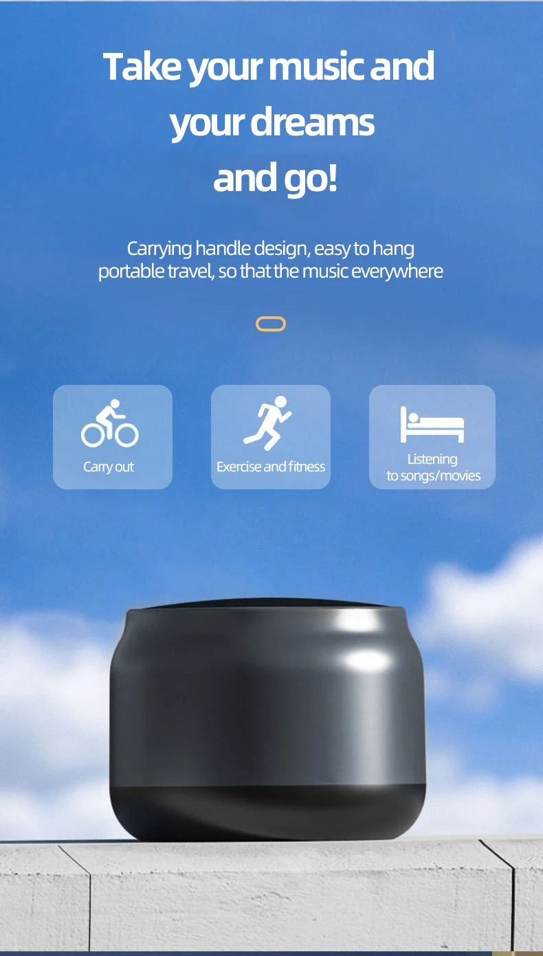 PHONEPACE Mini Bluetooth Lautsprecher – tragbar mit HD-Sound & Bass