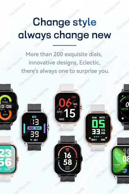 1,83" Smartwatch für Damen & Herren – BT Call, Fitness & Full Touchscreen