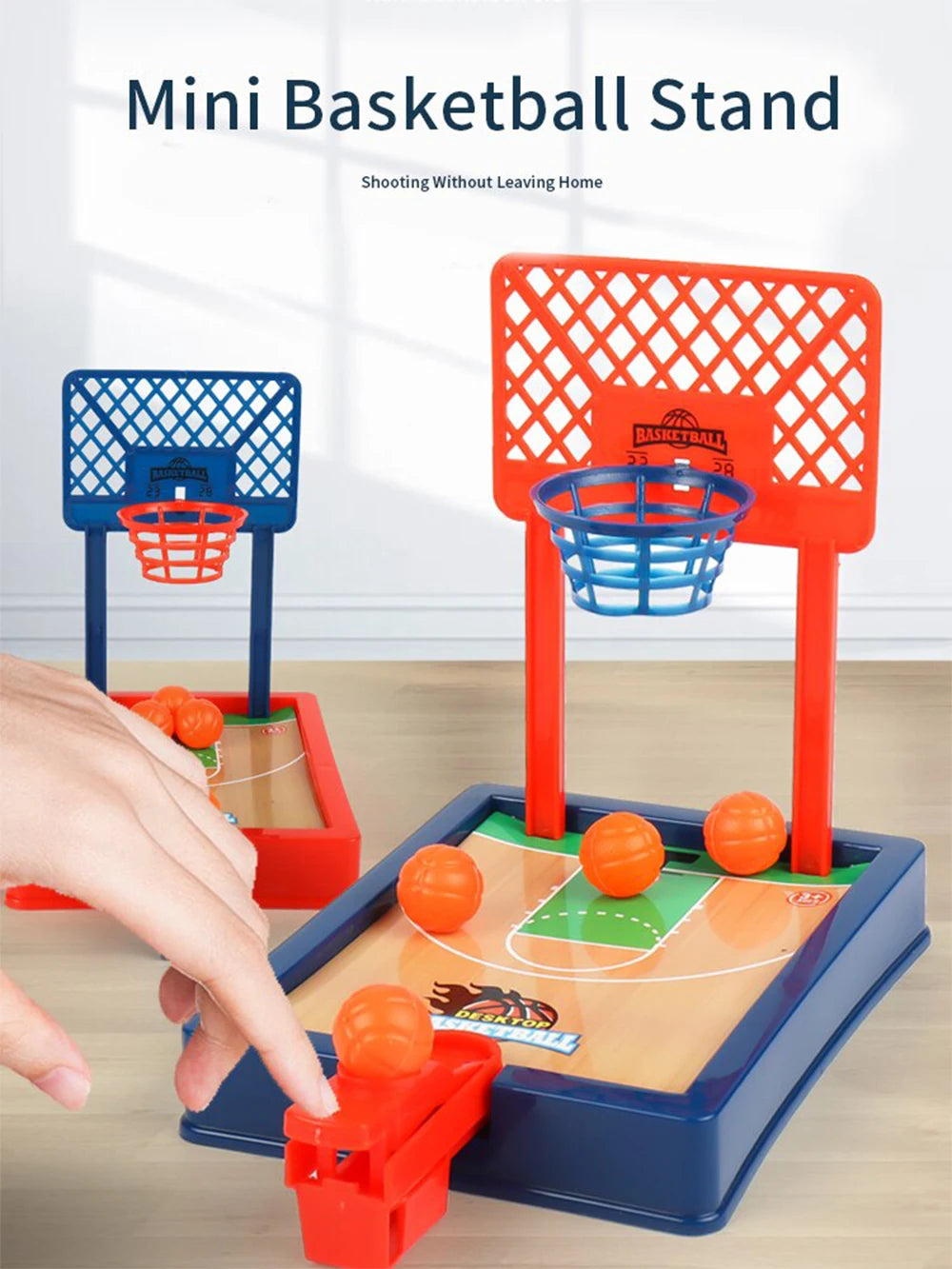 Mini Basketball Tischspiel – Tragbares Indoor & Outdoor Game ab 3 Jahren, 20×12×16 cm