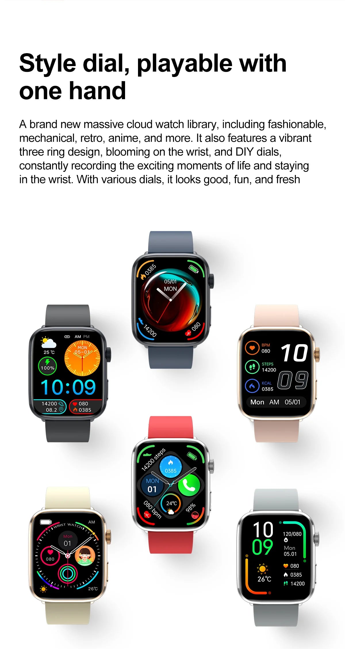 Xiaomi Smartwatch für Damen 2025 – Gesundheitsuhr mit Blutdruck, HRV, Sauerstoff & AI-Diagnose – AMOLED Touch – IP68 wasserdicht – NFC & Bluetooth