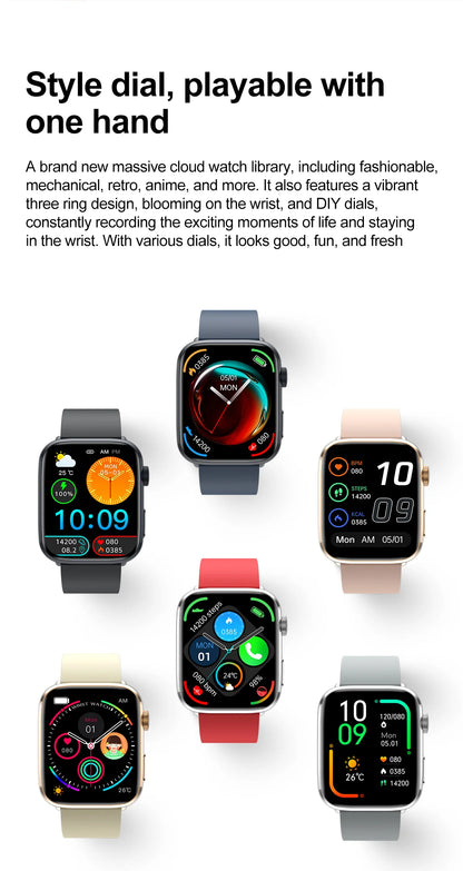 Xiaomi Smartwatch für Damen 2025 – Gesundheitsuhr mit Blutdruck, HRV, Sauerstoff & AI-Diagnose – AMOLED Touch – IP68 wasserdicht – NFC & Bluetooth