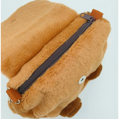 Capybara Plüsch-Rucksack 33 cm – Kawaii Mini-Rucksack & Kuscheltier für Kinder & Teenager