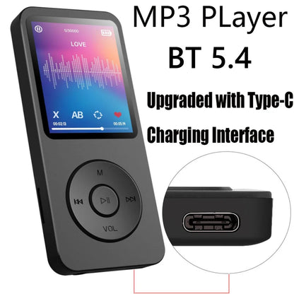 VAKIND MP3-Player – 1,8" HiFi Musikplayer mit Bluetooth 5.4 & Lautsprecher