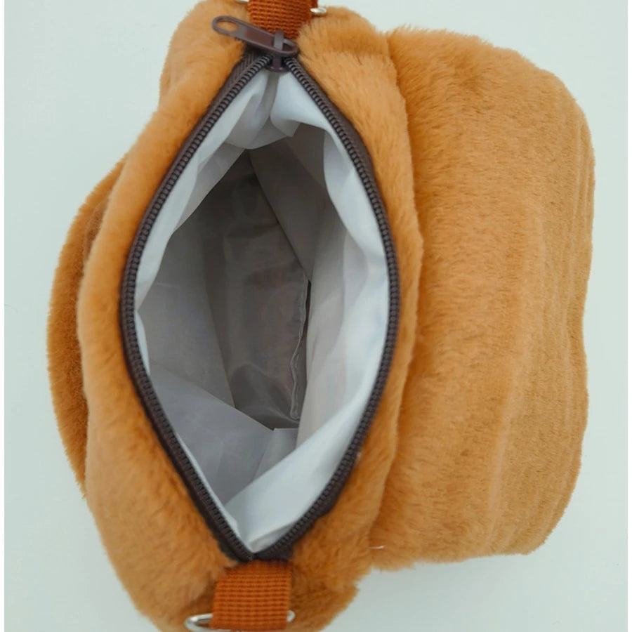 Capybara Plüsch-Rucksack 33 cm – Kawaii Mini-Rucksack & Kuscheltier für Kinder & Teenager