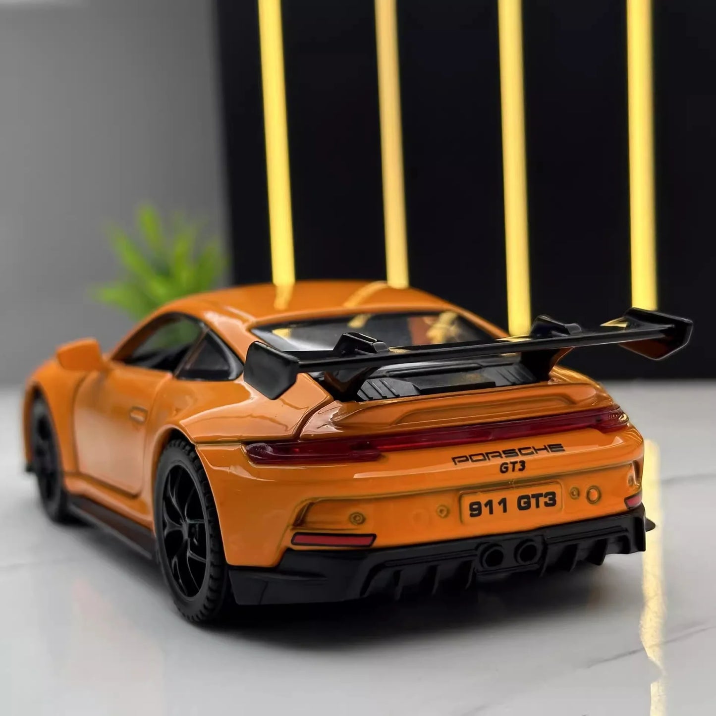 911 GT3 RS Modellauto 1:32 – Hochwertiges Diecast-Metallfahrzeug mit Sound & Licht, Spielzeug & Sammlerstück