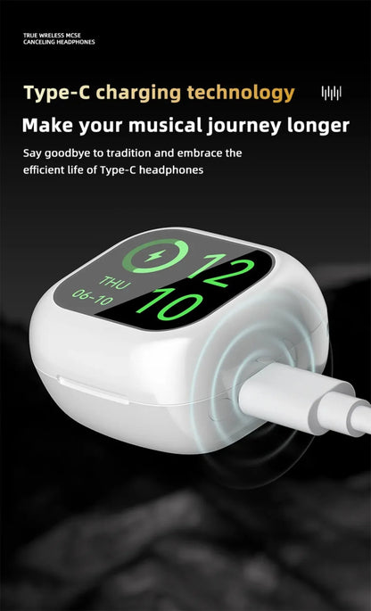 Übersetzungs-Kopfhörer mit Touch-Steuerung – Bluetooth 5.4 Headset mit Echtzeit-Übersetzung in 144 Sprachen – Noise Cancelling & Ladecase