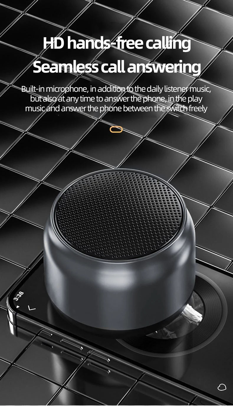 PHONEPACE Mini Bluetooth Lautsprecher – tragbar mit HD-Sound & Bass