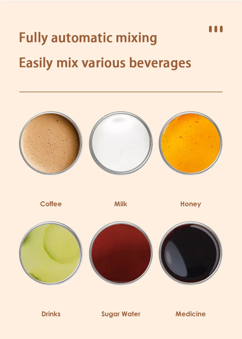 Automatischer Magnet-Rührbecher aus Edelstahl – selbstmischend, USB, 380 ml