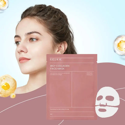 Bio Collagen Gesichtsmaske – 1/5/10 Stück – Feuchtigkeit & Anti-Falten für strahlende Haut