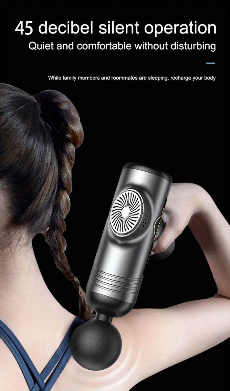 PAQIN Tragbare Massagepistole – Tiefenvibration für Körper & Muskeln mit 1 Kopf, CE/RoHS-zertifiziert