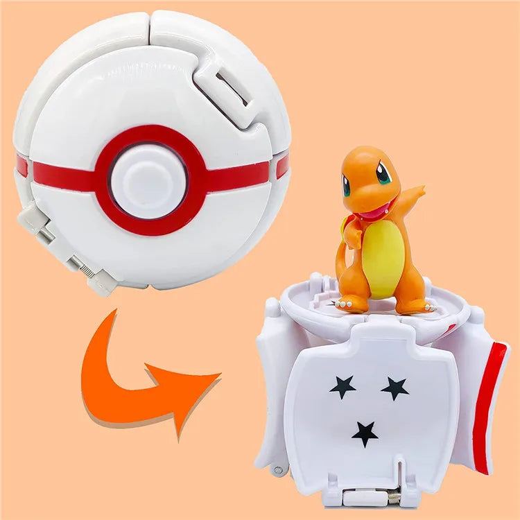 Pokémon Figur mit Pokéball – Pikachu, Glurak & Co. im Modell-Set von MINISO