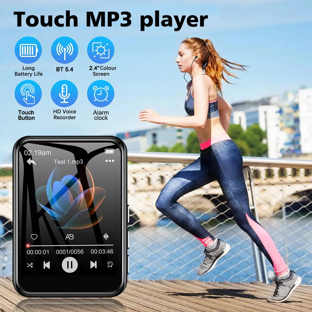 AideeMaster MP3-Player – 128 GB, Bluetooth 5.4, Touchscreen & HiFi-Sound