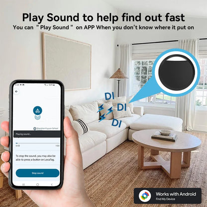 Bluetooth GPS Tracker für Android – Schlüssel- & Haustierfinder – kompatibel mit Google Find My App – Smart Tag mit langer Batterielaufzeit