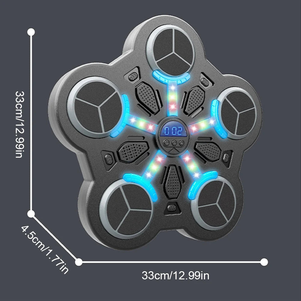 Smart Musik Boxsack Wandgerät – Bluetooth Trainingsmaschine mit Licht & Sound für Home Gym
