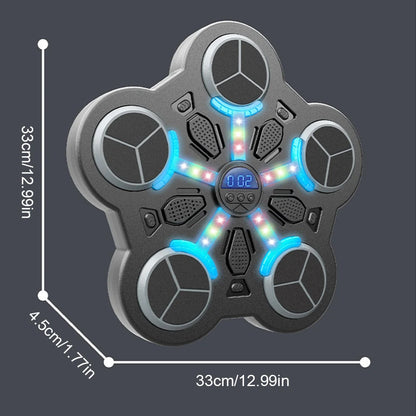 Smart Musik Boxsack Wandgerät – Bluetooth Trainingsmaschine mit Licht & Sound für Home Gym
