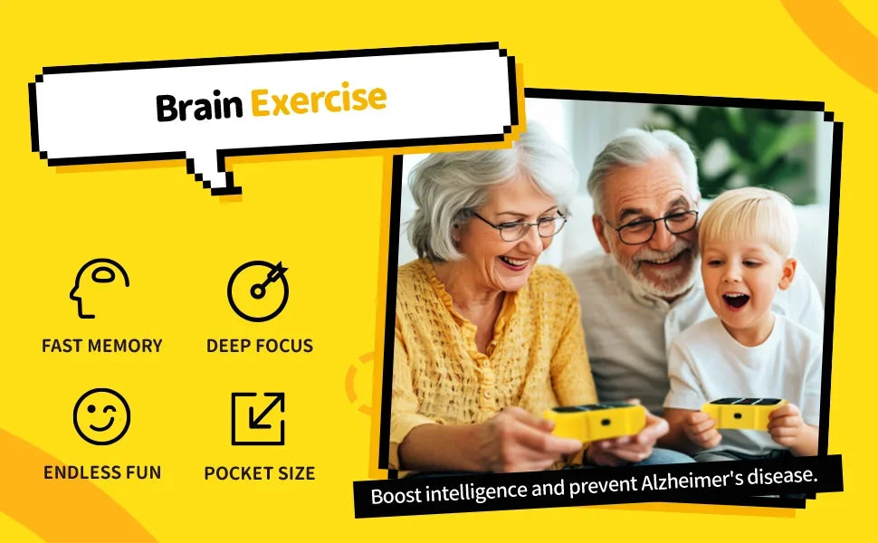 Elektronisches Tic-Tac-Toe Spiel – Tragbare 3-in-1 Konsole für Kinder & Erwachsene, Lernspiel mit Memory- und Reaktionsmodus