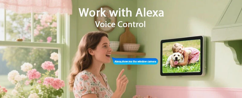 5MP WLAN Fensterkamera mit 4K & Farb-Nachtsicht – Indoor & Outdoor, Bewegungserkennung, Zwei-Wege-Audio, Alexa-kompatibel