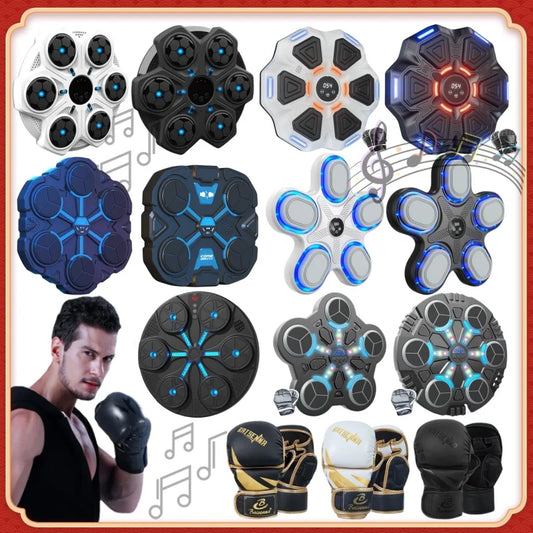 Smart Musik Boxsack Wandgerät – Bluetooth Trainingsmaschine mit Licht & Sound für Home Gym