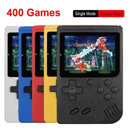 400 in 1 Mini Retro Handheld Spielkonsole – 8-Bit mit 3" Farbdisplay