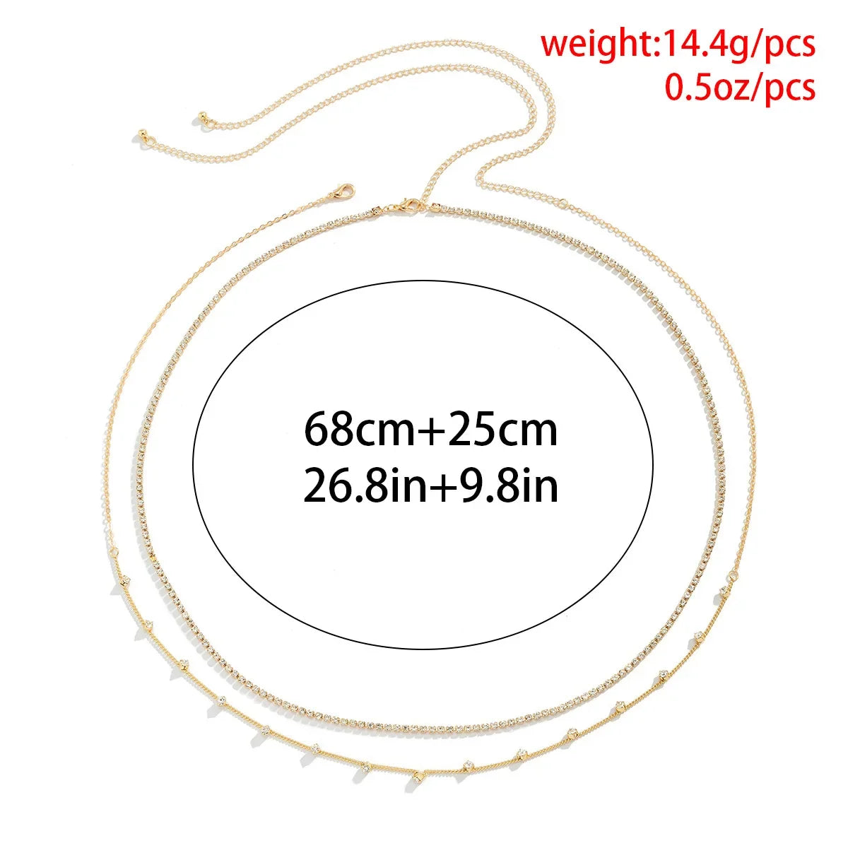 Modische Damen-Taillenkette mit Quasten – geometrisches Design, verstellbar