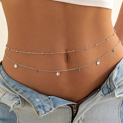 Modische Damen-Taillenkette mit Quasten – geometrisches Design, verstellbar