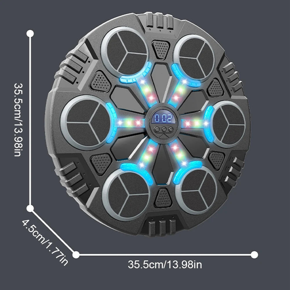 Smart Musik Boxsack Wandgerät – Bluetooth Trainingsmaschine mit Licht & Sound für Home Gym