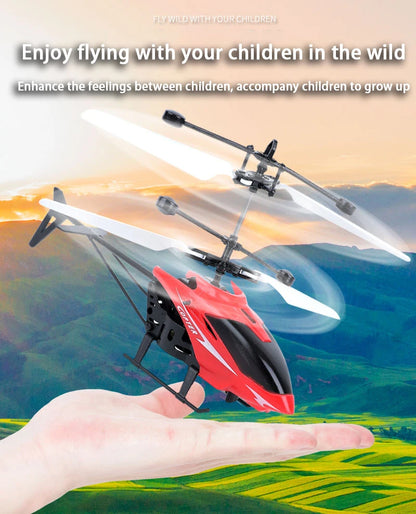 Wiederaufladbarer Mini RC Helikopter – Fernsteuerbarer Spielzeug-Drohne für Kinder mit USB-Ladung