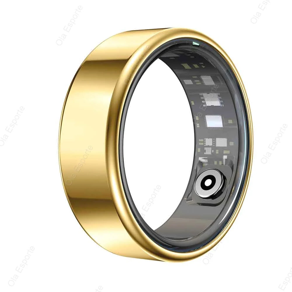 Smart Ring 2025 ohne Display – Fitness- & Gesundheitsring für Damen & Herren – Herzfrequenz, Schlaf, Blutsauerstoff – IP68 5ATM wasserdicht – für Android & iOS