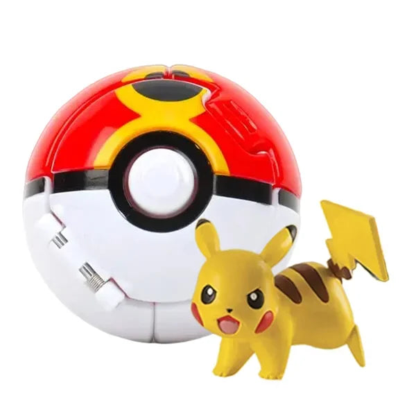 Pokémon Figur mit Pokéball – Pikachu, Glurak & Co. im Modell-Set von MINISO