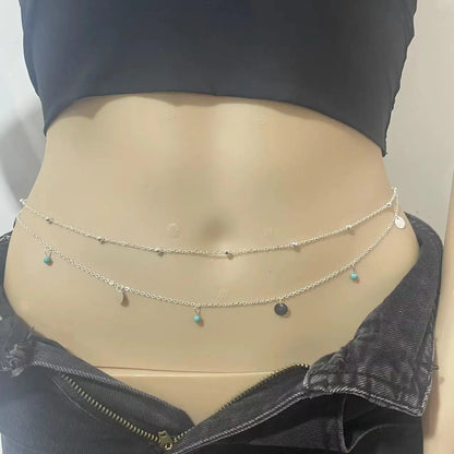 Modische Damen-Taillenkette mit Quasten – geometrisches Design, verstellbar