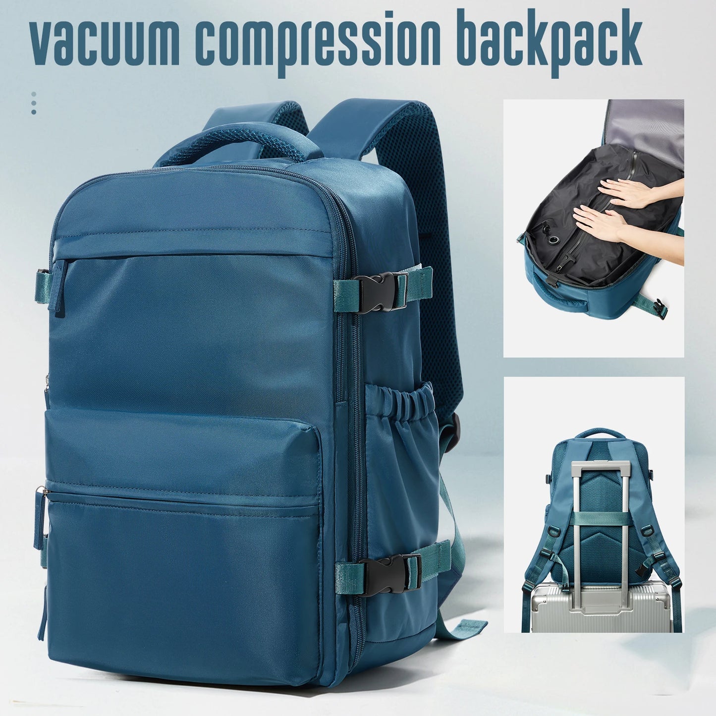 Reiserucksack mit Laptopfach 20–35 L – Expandierbarer Business- & Schulrucksack für Damen & Herren