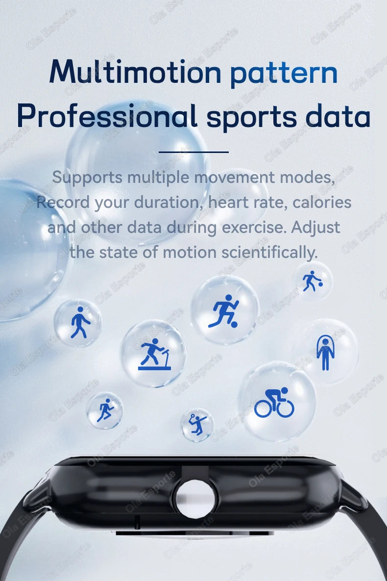 1,83" Smartwatch für Damen & Herren – BT Call, Fitness & Full Touchscreen