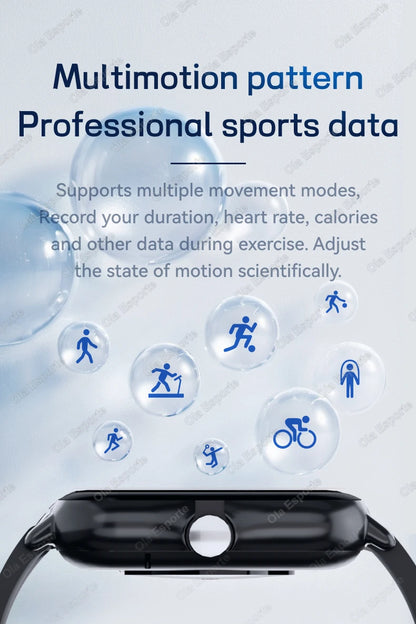 1,83" Smartwatch für Damen & Herren – BT Call, Fitness & Full Touchscreen