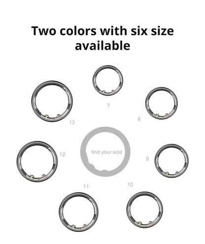 COLMI R10 Smart Ring mit Ladeetui – Gesundheits- & Schlaftracker, 5ATM wasserdicht, für Damen & Herren