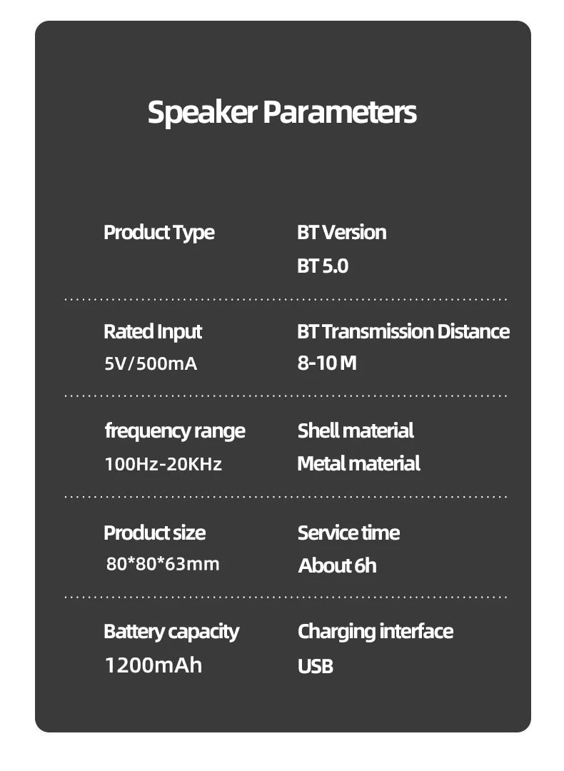 PHONEPACE Mini Bluetooth Lautsprecher – tragbar mit HD-Sound & Bass