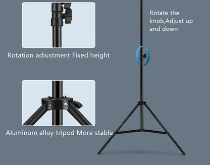 10" Selfie Ringlicht mit Stativ – LED-Ringleuchte für Video & Livestream