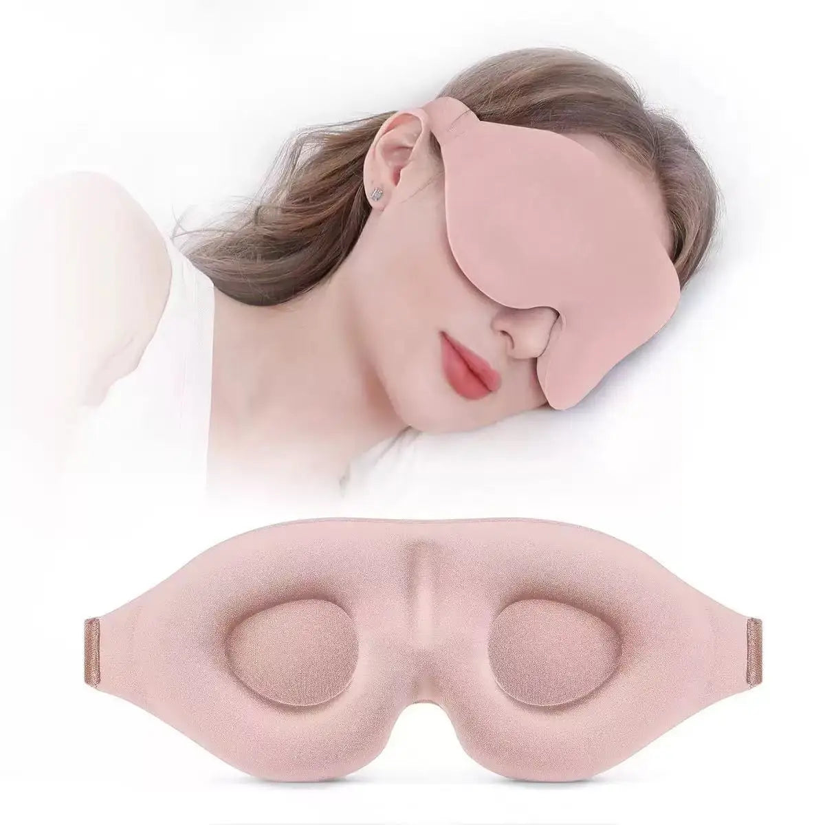 3D Schlafmaske mit Kontur – Augenmaske für Damen & Herren – Lichtundurchlässig, ergonomisch & weich – Für tiefen Schlaf