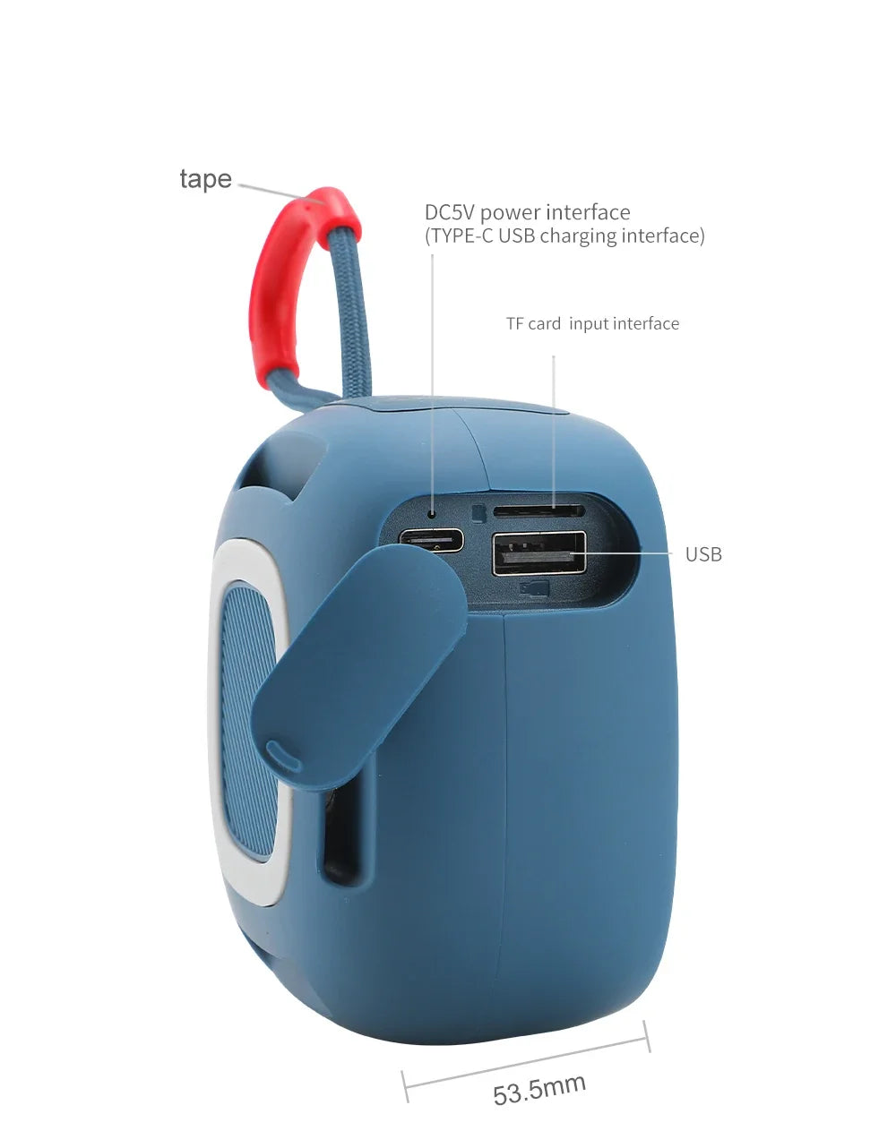 TG659 Mini Bluetooth Lautsprecher – TWS, TF-Karte & Radio, 5.3 kabellos