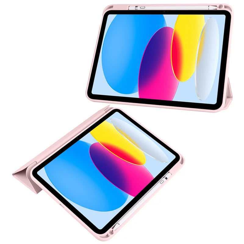 iPad Hülle mit Stifthalter & Standfunktion – Acryl Rückseite, stoßfest