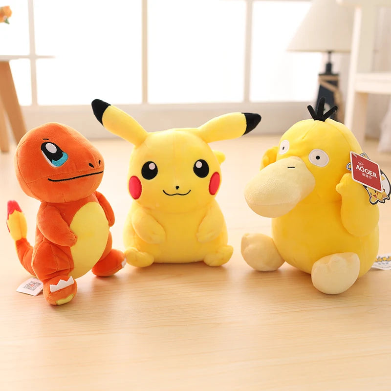 Pokémon Plüschfiguren 20 cm – Pikachu, Gengar, Charizard & mehr – Weiche Kuscheltiere für Kinder & Sammler