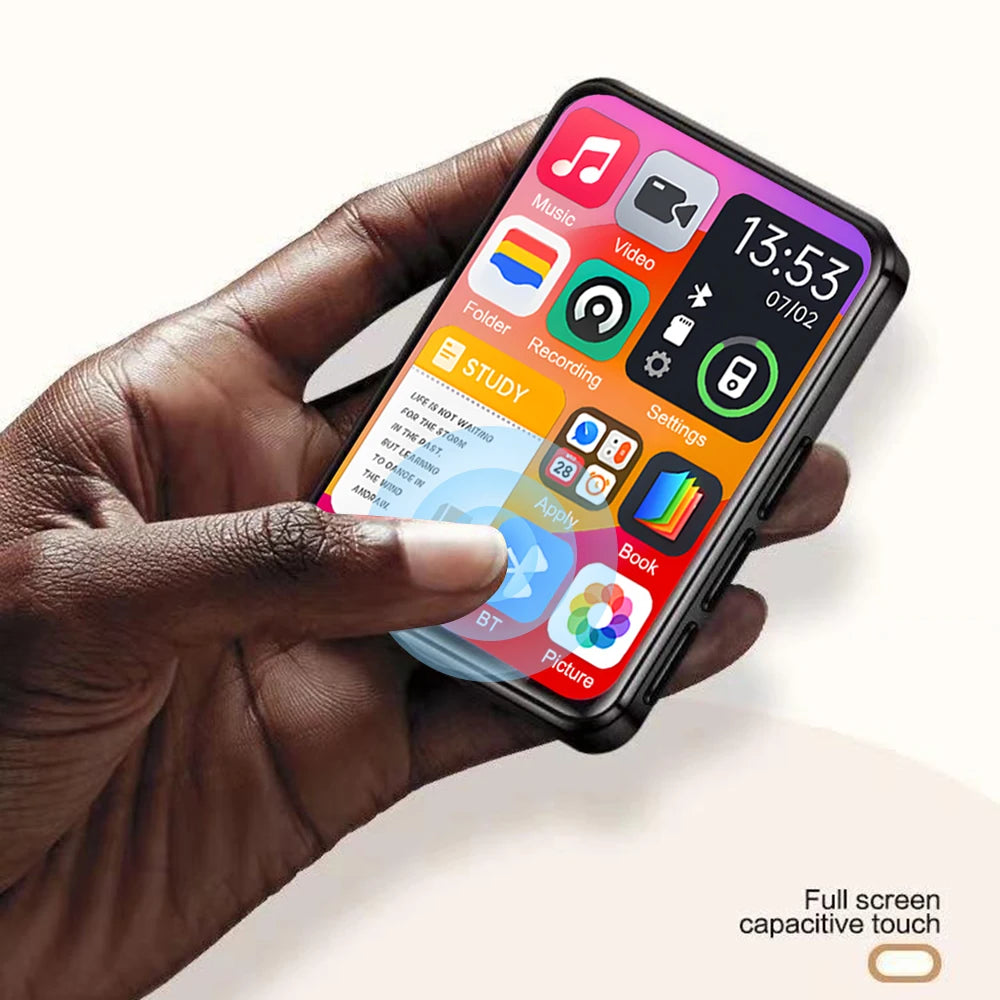 AideeMaster MP3-Player – 128 GB, Bluetooth 5.4, Touchscreen & HiFi-Sound