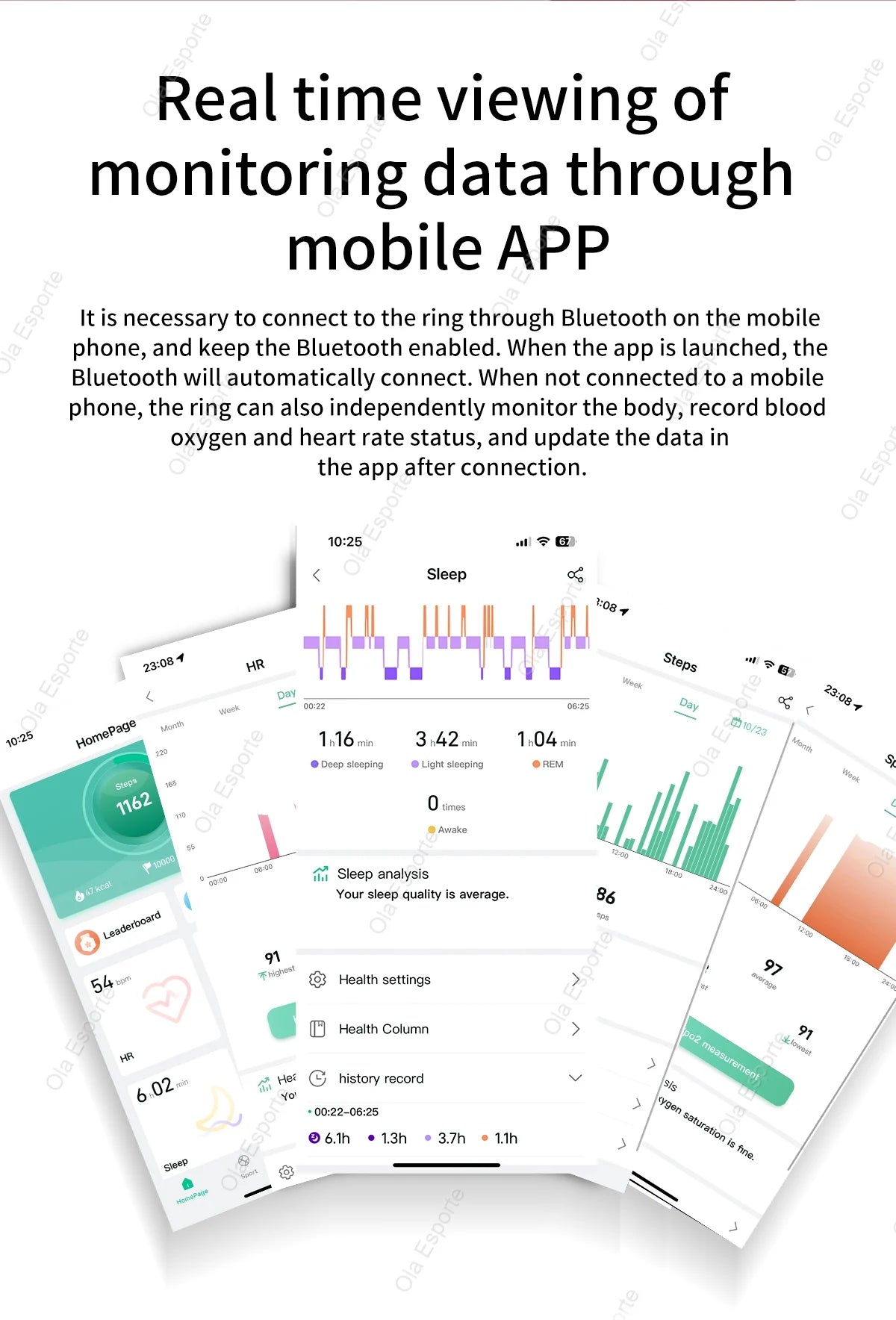 Smart Ring 2025 ohne Display – Fitness- & Gesundheitsring für Damen & Herren – Herzfrequenz, Schlaf, Blutsauerstoff – IP68 5ATM wasserdicht – für Android & iOS